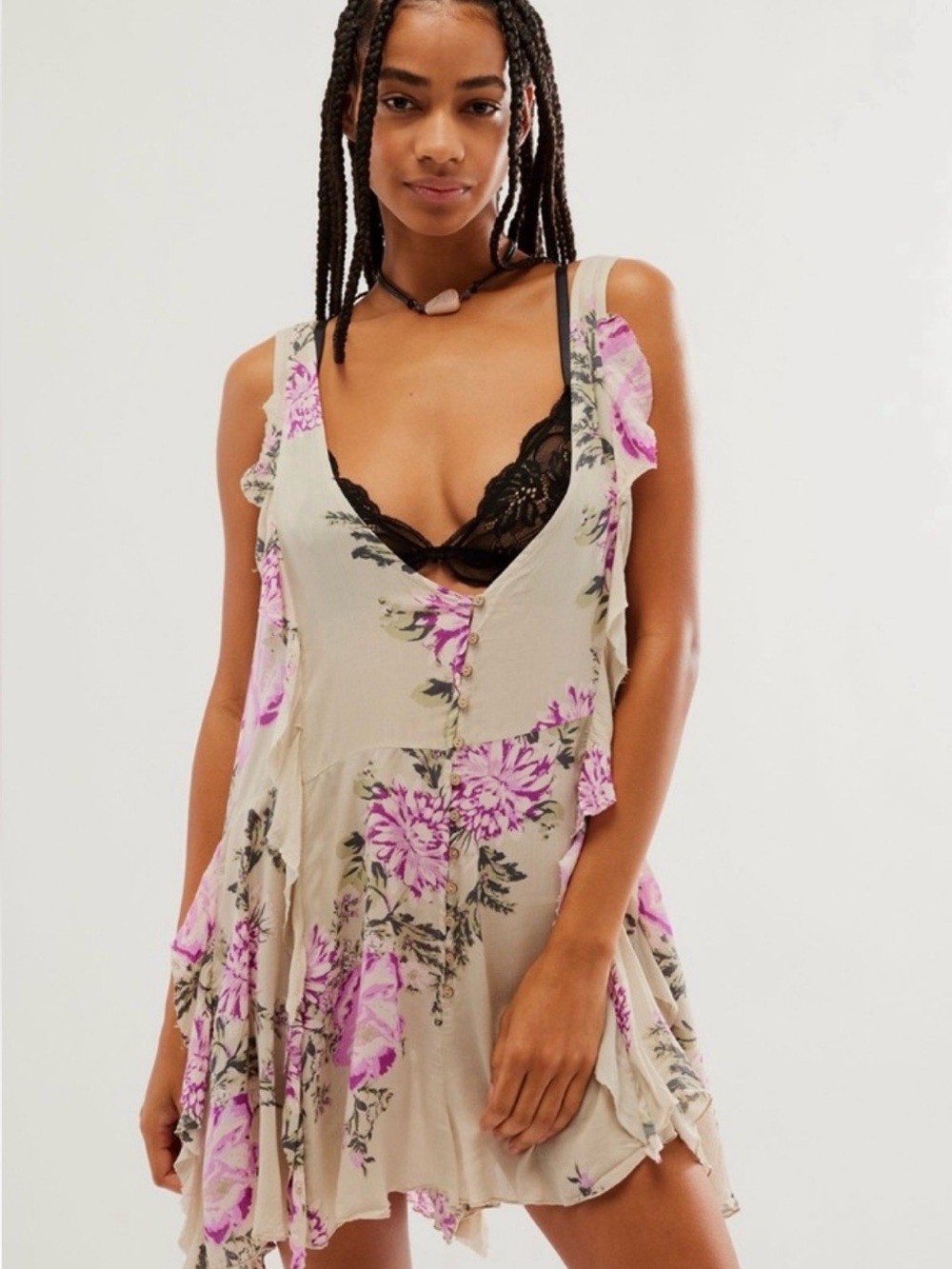 Free People - Women’s Floral Romper w/pockets